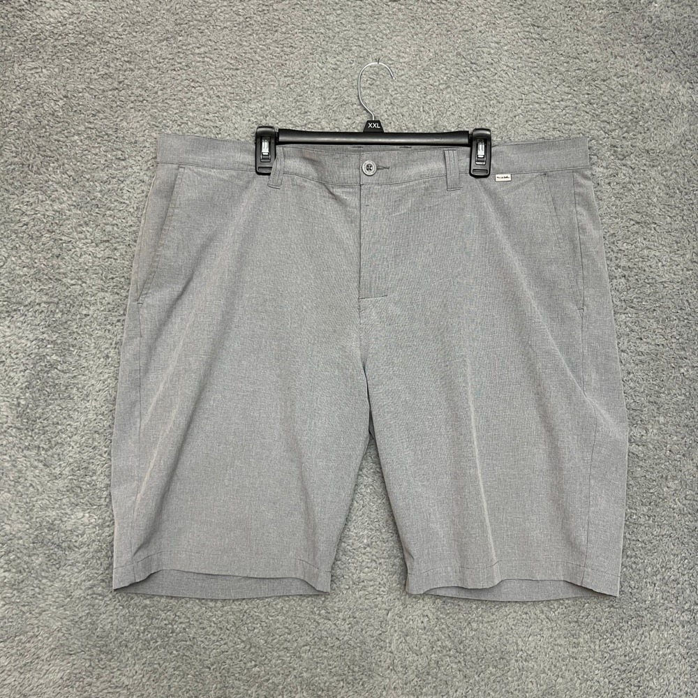 Travis Mathew Golf Shorts Mens 42 Gray Excellent 1MM208 Beck Performance Stretch